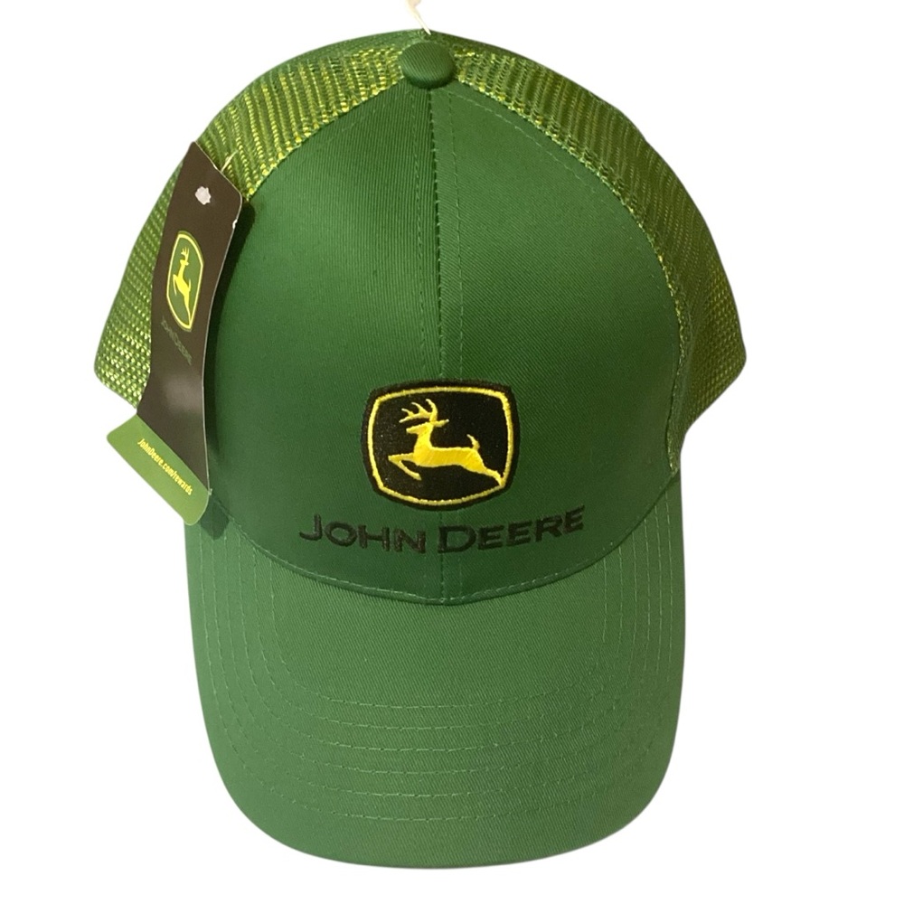 NWT John Deere LP49248 Curved Bill Cotton & Mesh‎ Baseball Cap